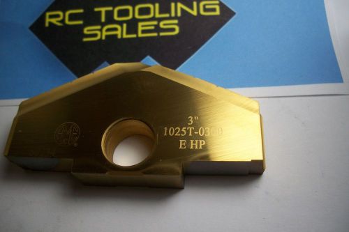 3.00 hss spade drill insert tin coated series e hp 1025t-0300 new allied 1pc for sale