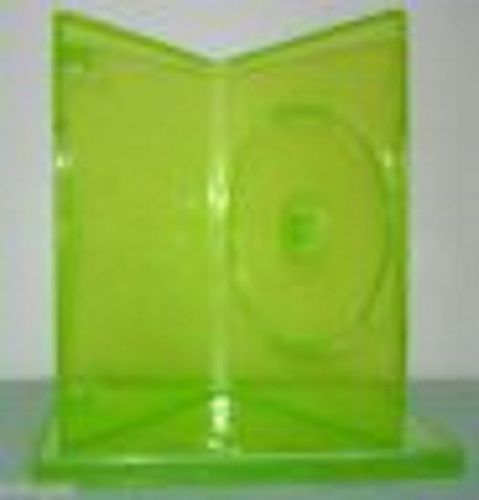 100 NEW TRANSPARENT GREEN XBOX 360 DVD CASE BL73XBOX360