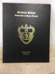 University of Santo Tomas Graduate Degree Document Holder, Manila Philippines