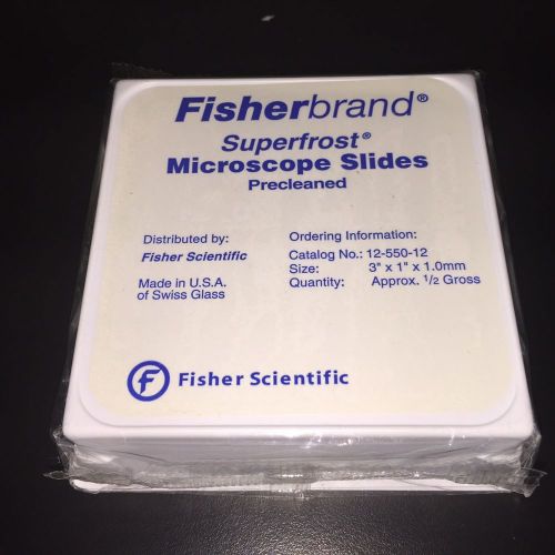 Fisherbrand Superfrost Microscope Slides PreCleaned 12-550-12