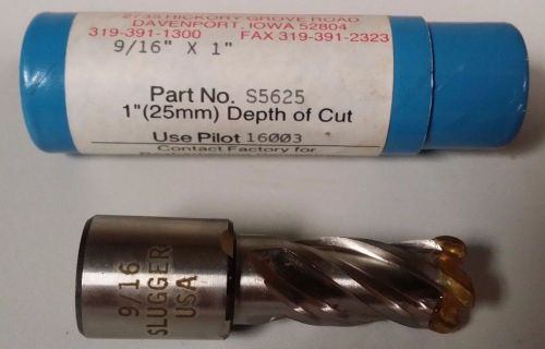 Jancy S5625 9/16&#034; x 1&#034; Slugger Drill Press Cutter Bit New Unused