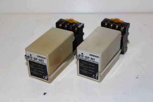 LOT OF 2 Omron Floatless Level Switch 61F-GP-NH