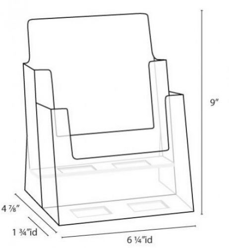 Dazzling Displays 2-Tier 6 X 9 Half-Page Brochure Holder