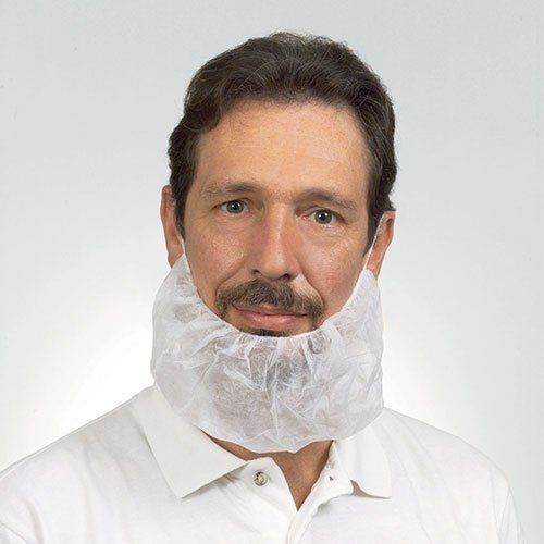 Royal white latex free polypropylene beard protector, package of 100 for sale