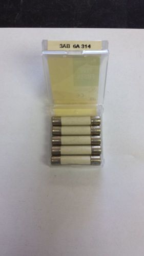 ( NEW PACK OF 5 )  LITTLEFUSE  314 - 6A  FUSE