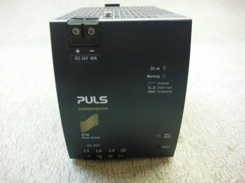 PULS XT40.242 SEMI REGULATED POWER SUPPLY, NEW- OLD STOCK