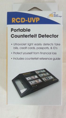 Royal Sovereign RCD-UVP Portable Ultraviolet Counterfeit Detector Bills Money