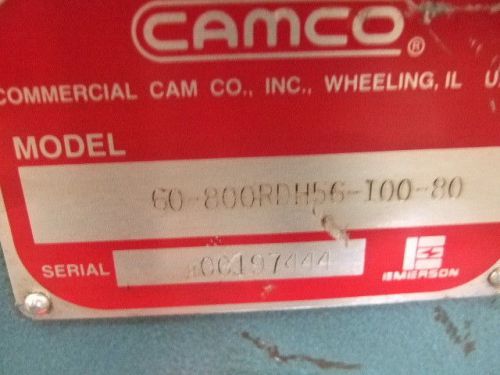 Camco Indexer Model 60-800RDH56-100-80