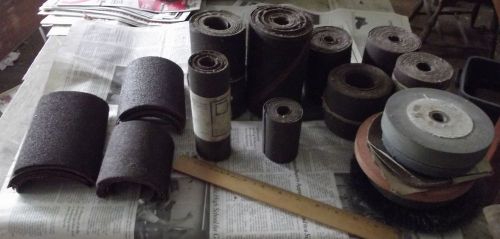 LOT sandpaper abrasive grit norton grinding wheels