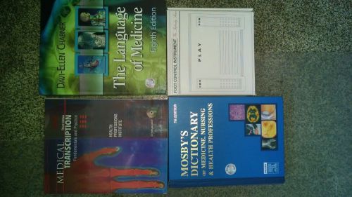MEDICAL TRANSCRIPTION SET 3x Books + Foot Control Instrument