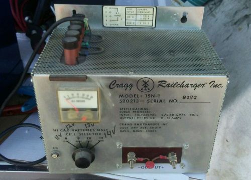 1 USED CRAGG 15N-1 12V RAILCHARGER