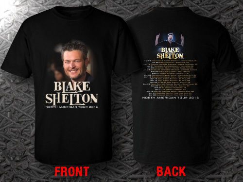 New Rare Blake Shelton North American Tour 2016 Tour Design T-Shirt S To 5XL