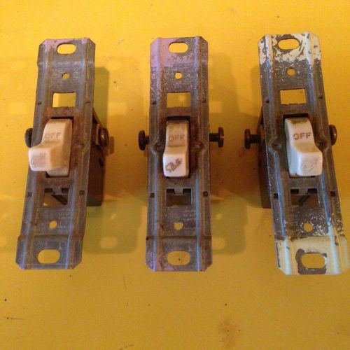 (3) 1950&#039;s Antique SLATER Wall Light Switch Lot