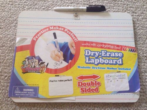 Board Dudes Double Sided Dry Erase Lapboard, 9 x 12 Works W Crayons Too