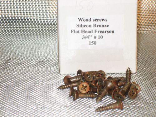 Silicon-Bronze wood screws3/4&#039;&#039; #10, 150 ct pack,NOS