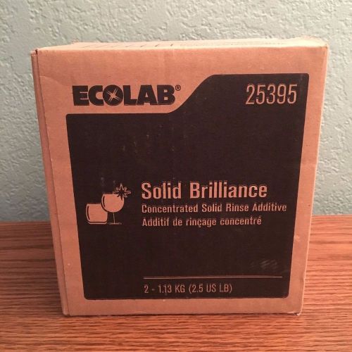 ECOLAB SOILD BRILLIANCE Concentrated Solid RINSE ADDITIVE EXP 2018