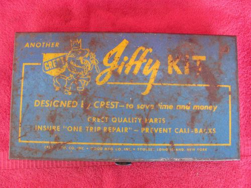 OLD VINTAGE CREST JIFFY KIT RUBBER WASHERS ASSORTMENT 4 PLUMBERS PLUMBING SUPPLY