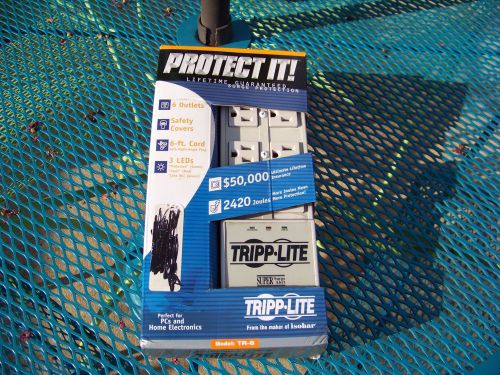 TRIPP LITE TR-6 6 ft CORD 6 OUTLETS 2420 JOULES SURGE  SUPPRESSOR