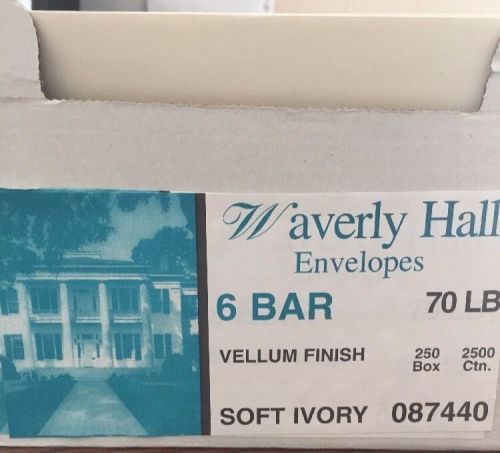 240 Waverly Hall Invitation Envelopes 6 Bar Soft Ivory (4 3/4 x 6 1/2)