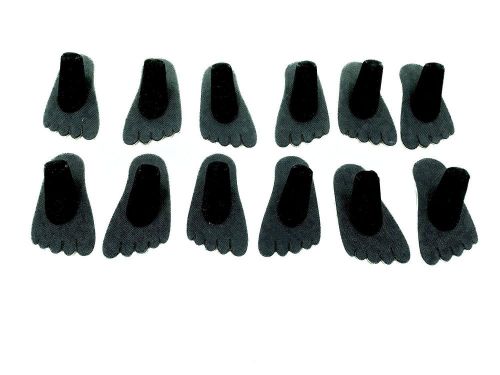 Black Toe Ring Display With Finger To Hold Jewelry Sold in Pack of 12 Feet Total