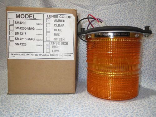 Translectric Service Mate Amber Beacon Emergency Light Model SM4215 12/24 volts