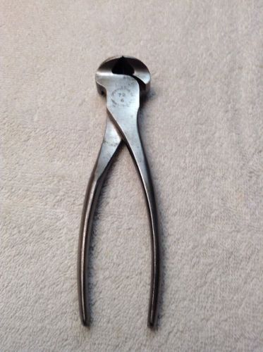 VINTAGE Crescent Tools End cutting Nippers 72-6 Top Quality Precision Rare