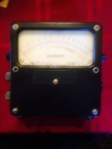 Vintage weston kilowatts meter bakelite case model 432 no. 14600 for sale