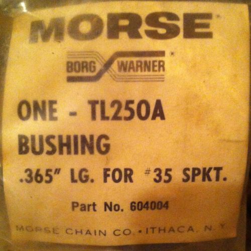 Morse Bushing TL250A .365&#034; LG. For #35 SPKT