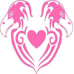 30 Custom Pink Bird Heart Personalized Address Labels