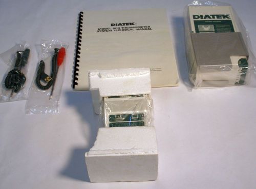 New diatek 600 clinical thermometer system with 2 probes and extra probe covers for sale