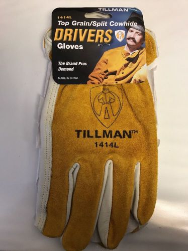 TILLMAN 1414L DRIVERS GLOVES LARGE Split Cowhide