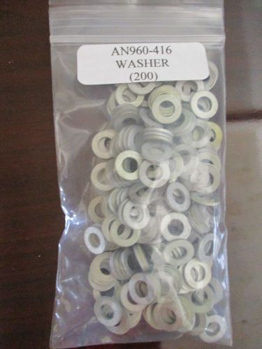 AN960-416 Steel Washer 4/16&#034; or 1/4&#034; I.D. - Lot of 200 pieces