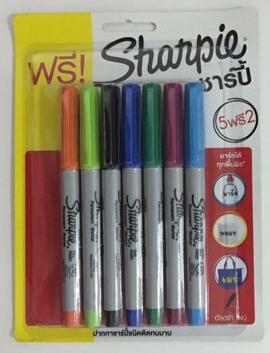 Sharpie Permanent Marker Pens Ultra Fine Point School Art Limited Edition Free 2