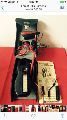 Vintage Amprobe Model RS-3A Ohmeter in leatherette case w/Instructions.