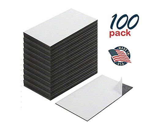 Black friday deal!! self adhesive business card magnets peel and stick great ... for sale