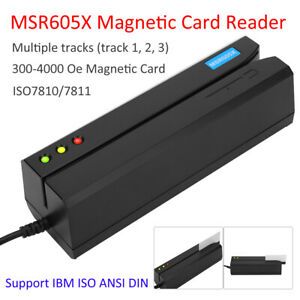 MSR605X Magnetic Strip Card Reader Magstripe Writer 3 Tracks IBM ISO ANSI DIN