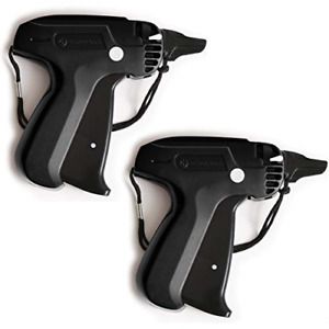 Tagging Gun Set 2 Pack Handheld Security and Pricing Label Tag Applicator Black