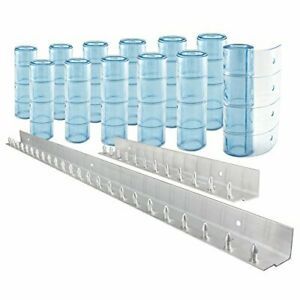 Aleco 440019 Clear-Flex Vinyl Strip Door 50% Overlap MaxBullet Aluminum Mount...