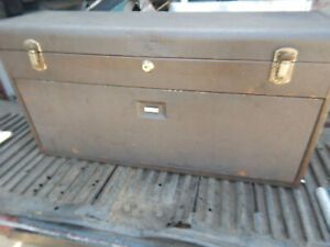 OLDER KENNEDY 526 MACHINIST TOOLBOX  LOT 113 NO KEY