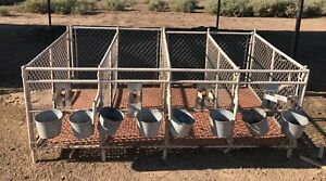 30 Tenderfoot calf hutch housing for baby calves and veal calves 10&#039; x 5 1/2&#039;