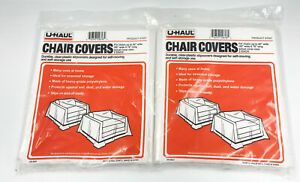 Lot of 2 Packs Chair Covers Uhaul Total 4 covers fit up to 42&#034; wide and 76&#034; long