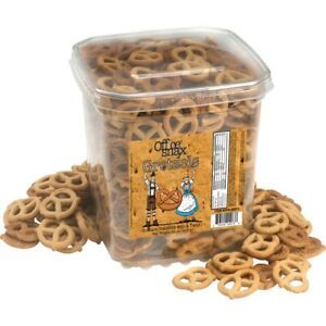 Office Snax Hansel&#039;s Gretzels Graham Cracker Twists - Honey, Cinnamon - Canister