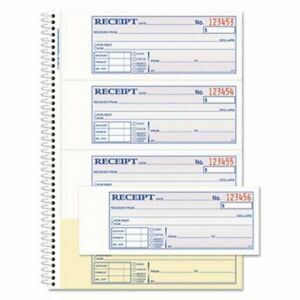 Adams TOPS Money/Rent Receipt Book, 2-Part Carbonless (ABFSC1182)