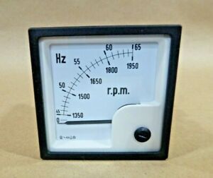 Crompton Instruments Combination Frequency / RPM Generator Panel Meter 45-65 Hz