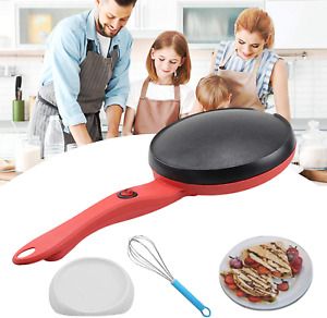 Portable Electric Crepe Maker 110V 8€ Household Pancake Machine With Auto Temp