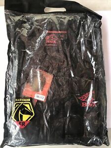 Black Stallion BX9C BSX Contoured FR Cotton Welding Jacket Black/Flames 3XL