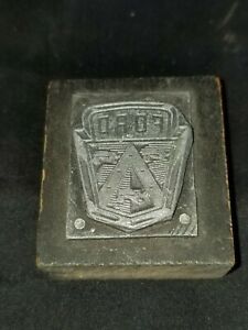 FORD - wood  metal print printing block