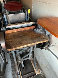 Chandler &amp; Price 8 x 12 Hand Fed Platen Press - Great Condition!