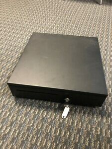 Black Wangtong Lockable Cashbox with Key, Slot, Removable Drawer