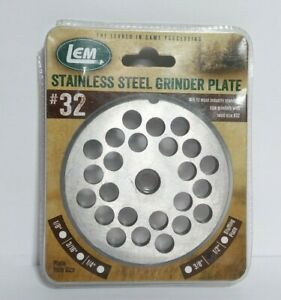 LEM #32 1/2&#034; Stainless Steel Grinder Plate Universal